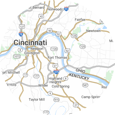 Best pest companies in Fort Thomas, KY map