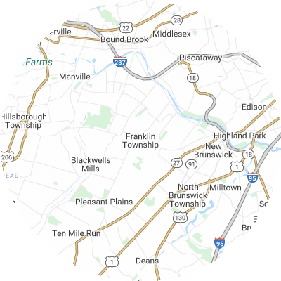 Best gutter guard companies in Franklin, NJ map