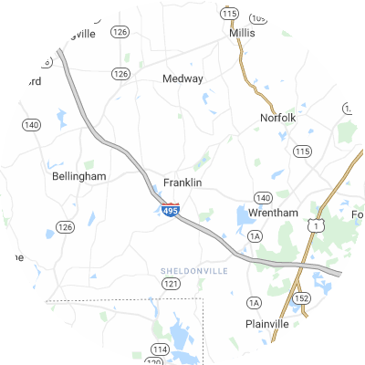 Best HVAC Companies in Franklin Town, MA map