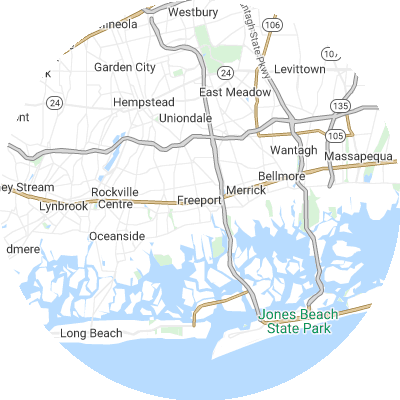 Best gutter cleaners in Freeport, NY map
