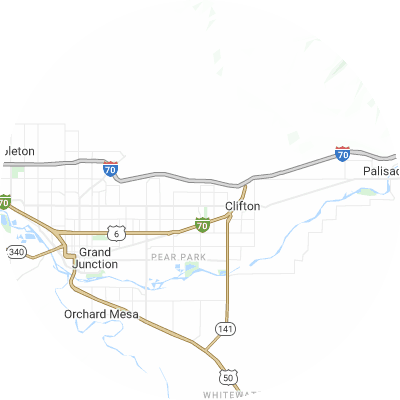 Best moving companies in Fruitvale, CO map