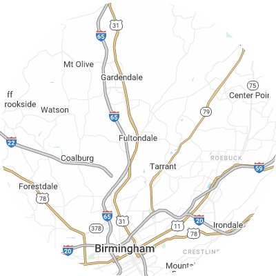 Best moving companies in Fultondale, AL map
