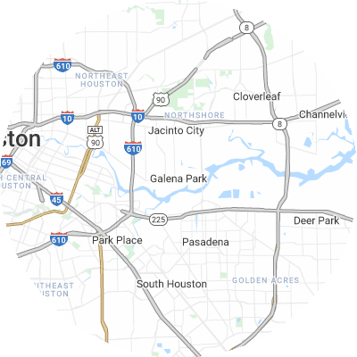 Best gutter cleaners in Galena Park, TX map