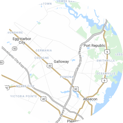 Best gutter cleaners in Galloway, NJ map