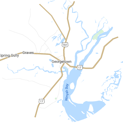 Best gutter cleaners in Georgetown, SC map