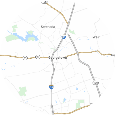 Best window replacement companies in Georgetown, TX map