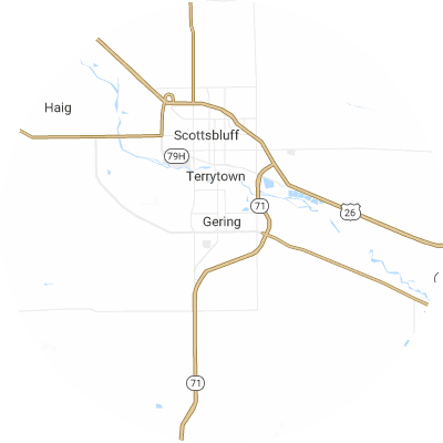 Best concrete companies in Gering, NE map
