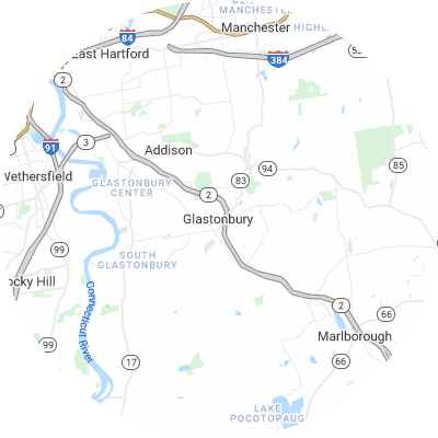 Best moving companies in Glastonbury Center, CT map