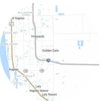 Best tree removal companies in Golden Gate, FL map