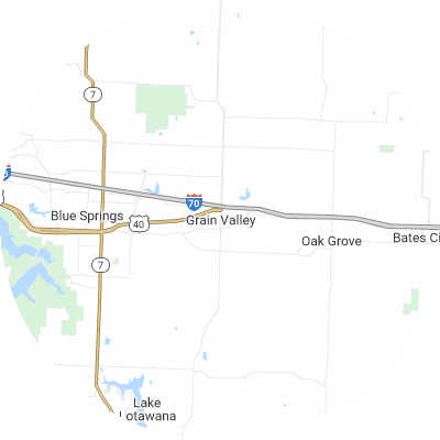 Best pest companies in Grain Valley, MO map