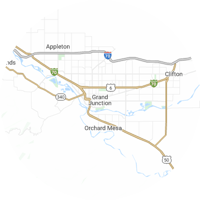 Best concrete companies in Grand Junction, CO map