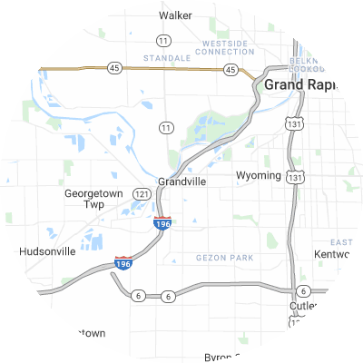Best concrete companies in Grandville, MI map