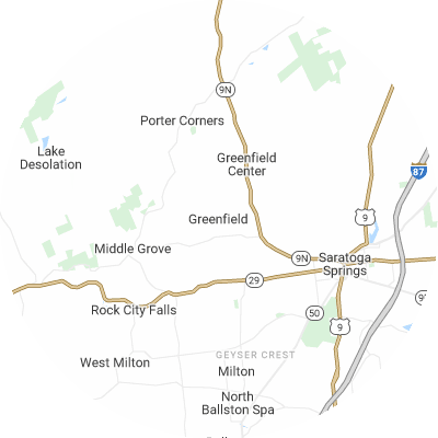 Best concrete companies in Greenfield, NY map