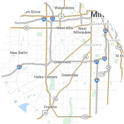 Best HVAC Companies in Greenfield, WI map