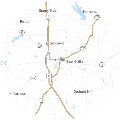 Best gutter cleaners in Griffin, GA map