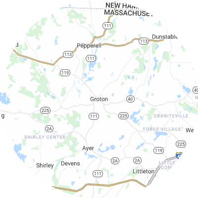 Best lawn care companies in Groton, MA map