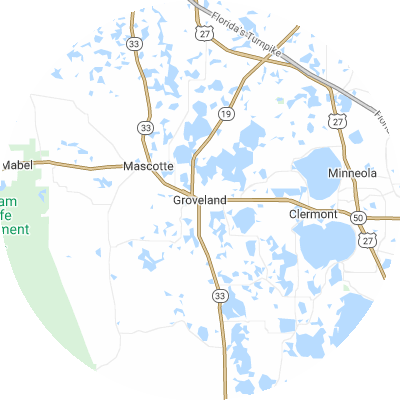 Best window replacement companies in Groveland, FL map