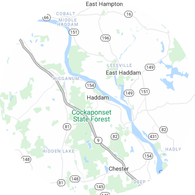 Best tree removal companies in Haddam, CT map