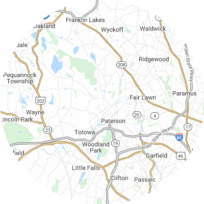 Best lawn care companies in Haledon, NJ map