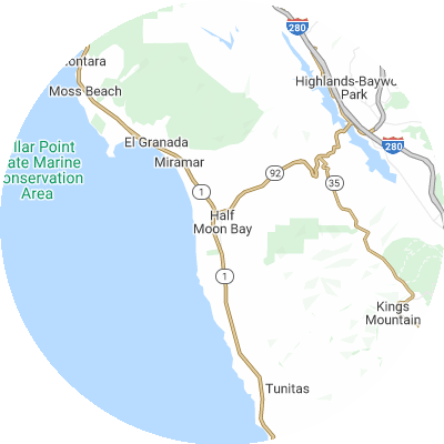 Best moving companies in Half Moon Bay, CA map