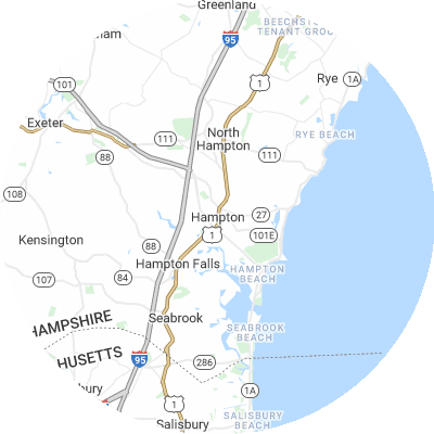 Best gutter cleaners in Hampton, NH map