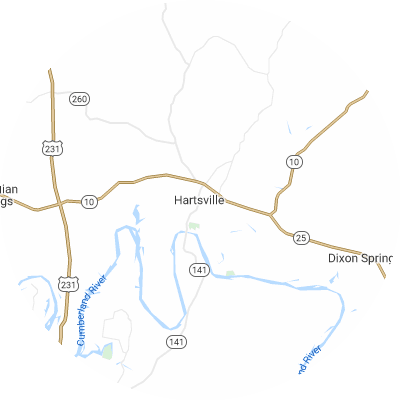 Best moving companies in Hartsville, TN map