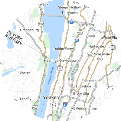 Best lawn care companies in Hastings-on-Hudson, NY map