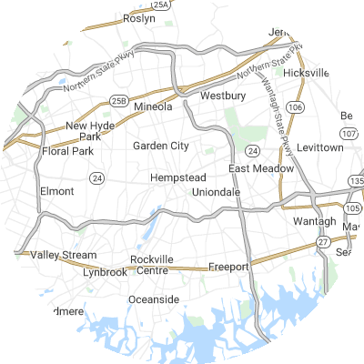 Best lawn care companies in Hempstead, NY map