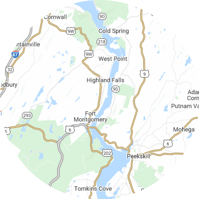 Best plumbers in Highlands, NY map