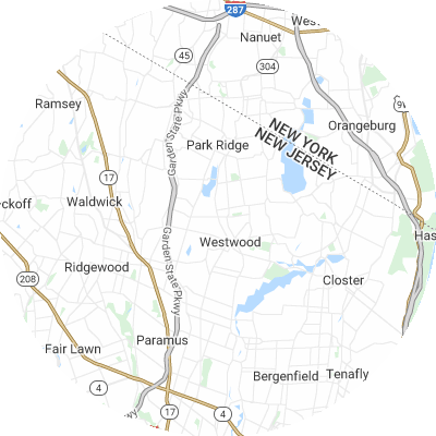 Best pest control companies in Hillsdale, NJ map