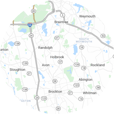Best gutter cleaners in Holbrook, MA map