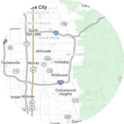 Best moving companies in Holladay, UT map