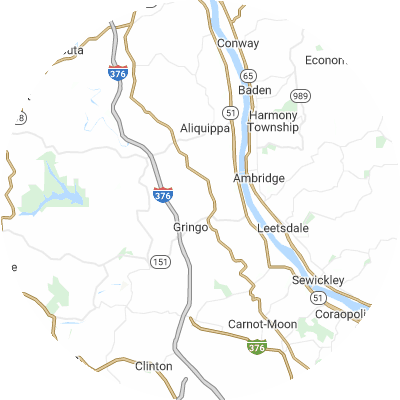Best moving companies in Hopewell, PA map