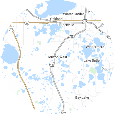 Best concrete companies in Horizon West, FL map
