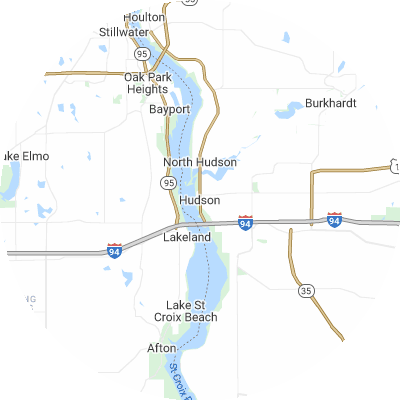 Best concrete companies in Hudson, WI map