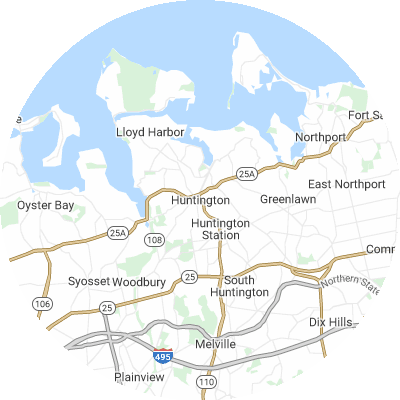 Best concrete companies in Huntington, NY map
