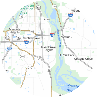 Best pest control companies in Inver Grove Heights, MN map