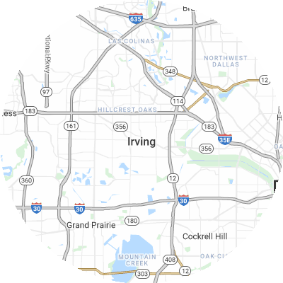 Best window companies in Irving, TX map