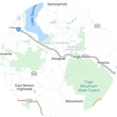 Best window replacement companies in Issaquah, WA map