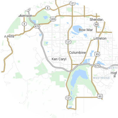 Best pest control companies in Ken Caryl, CO map