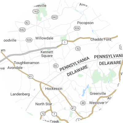 Best pest control companies in Kennett, PA map