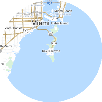 Best gutter guard companies in Key Biscayne, FL map