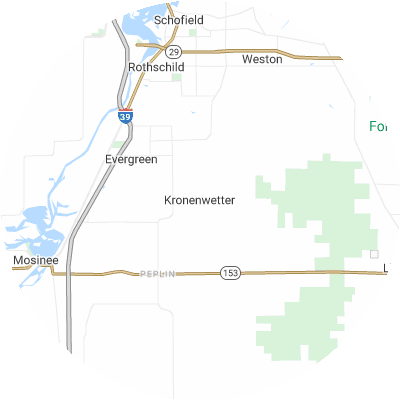Best pest control companies in Kronenwetter, WI map
