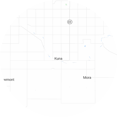 Best roofers in Kuna, ID map