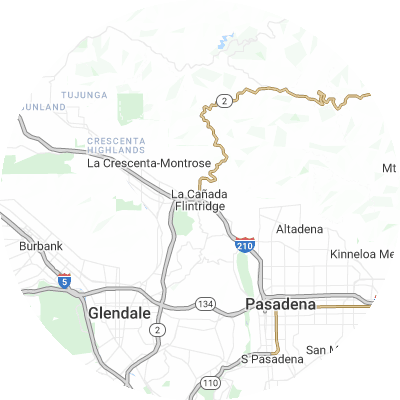 Best gutter installation companies in La Cañada Flintridge, CA map