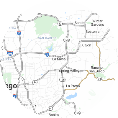 Best lawn care companies in La Mesa, CA map