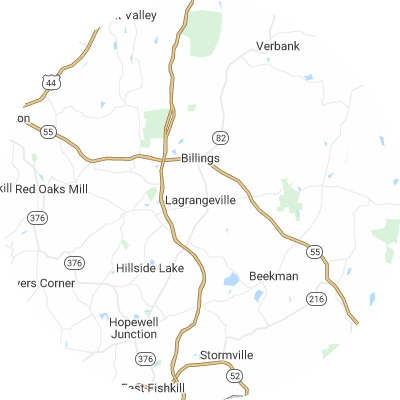 Best moving companies in LaGrange, NY map