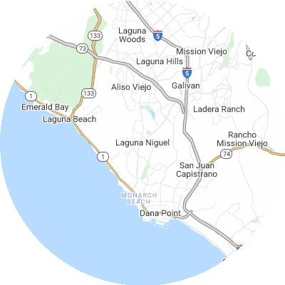 Best tree removal companies in Laguna Niguel, CA map