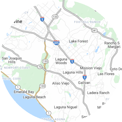 Best gutter companies in Laguna Woods, CA map