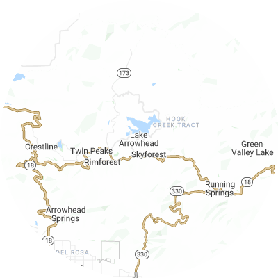 Best pest control companies in Lake Arrowhead, CA map